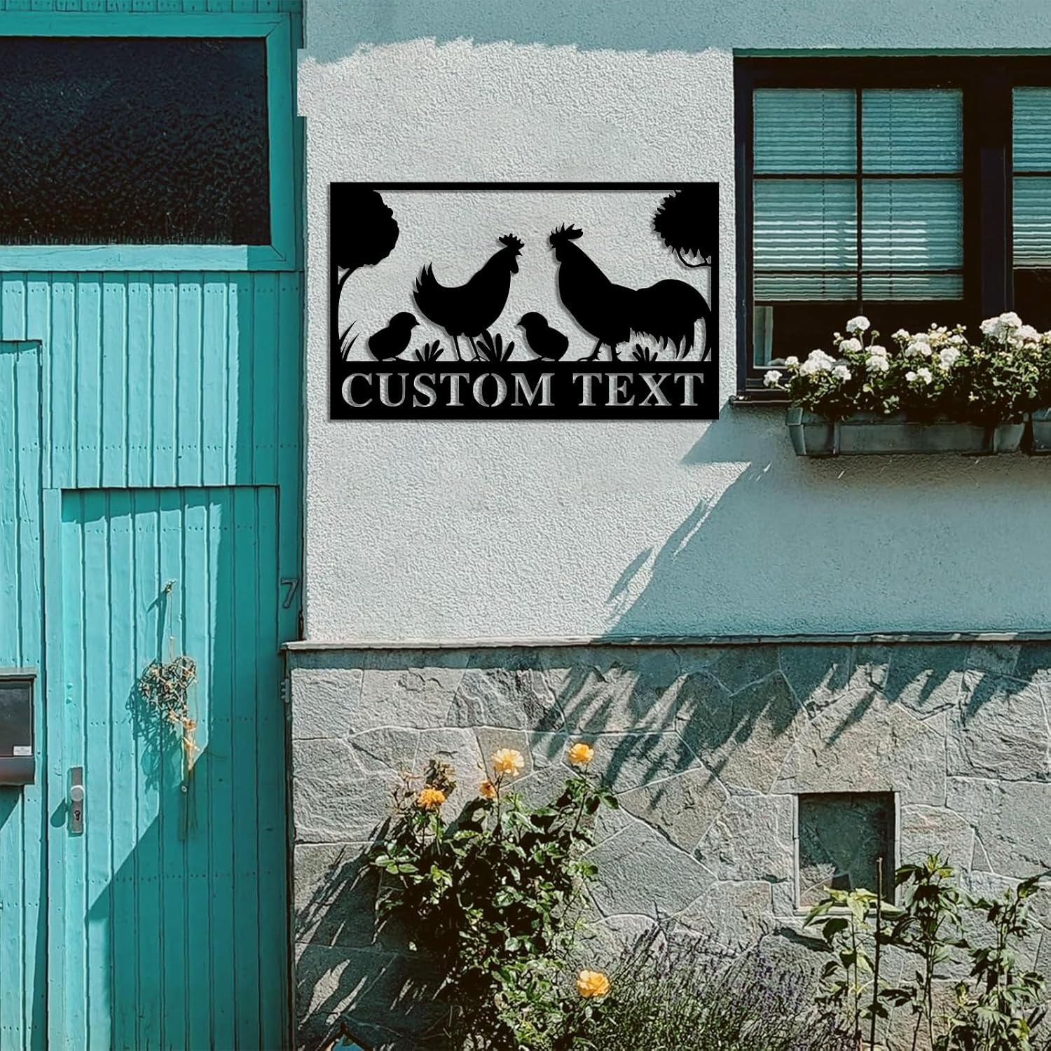 Custom Metal Signs Chicken Coop Signs for Farm Yard Decor-MetalsignX