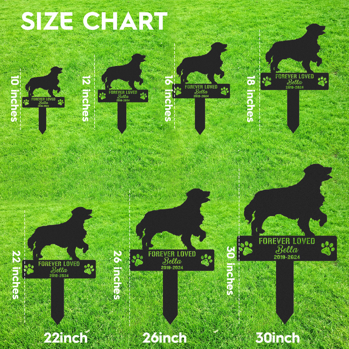 Custom Golden Labrador Retriever Metal Memorial Garden Stake Personalized Pet Grave Marker Name Sign Remembrance Stake Decor Lab Dog Loss