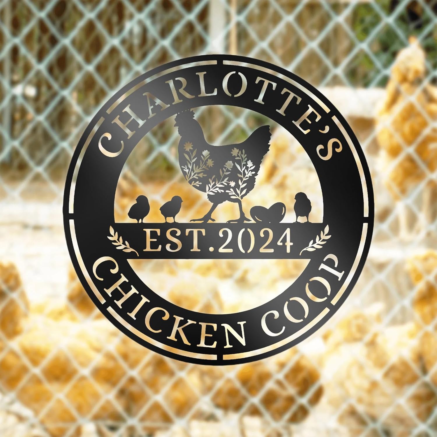 Custom Metal Signs Chicken Coop Signs for Farm Yard Decor-MetalsignX