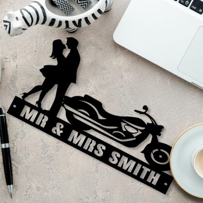  Custom Family Name Plate for Desk, Metal Sign Name Tags, Personalized Desk Accessories-MetalsignX