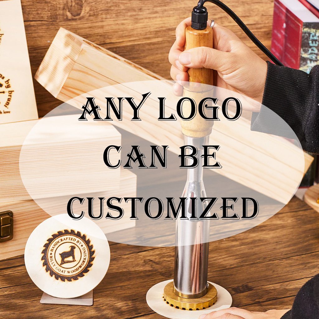 Custom Electric Branding Iron for Wood, Durable Personalized Logo Metal Branding Iron for Wood Burning Stamp Leather Meat, Handcrafted Design Weddings & Personalized Gifts