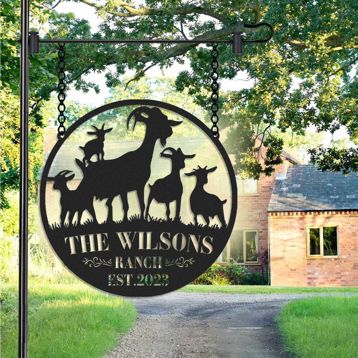 Custom Goat Metal Sign, Goat Metal Wall Art, Goat Farm Sign, Ranch/ Barn Sign, Farmhouse Wall Decor, Farmer Gift