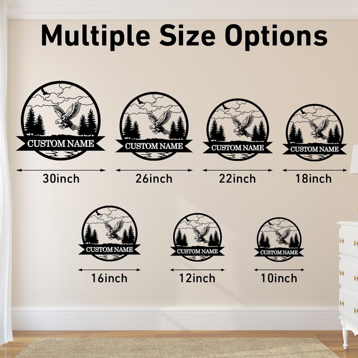 Custom Iron Animal Signs - Personalized Metal Wall Decor with Dragon, Bear, Fox & More-MetalsignX