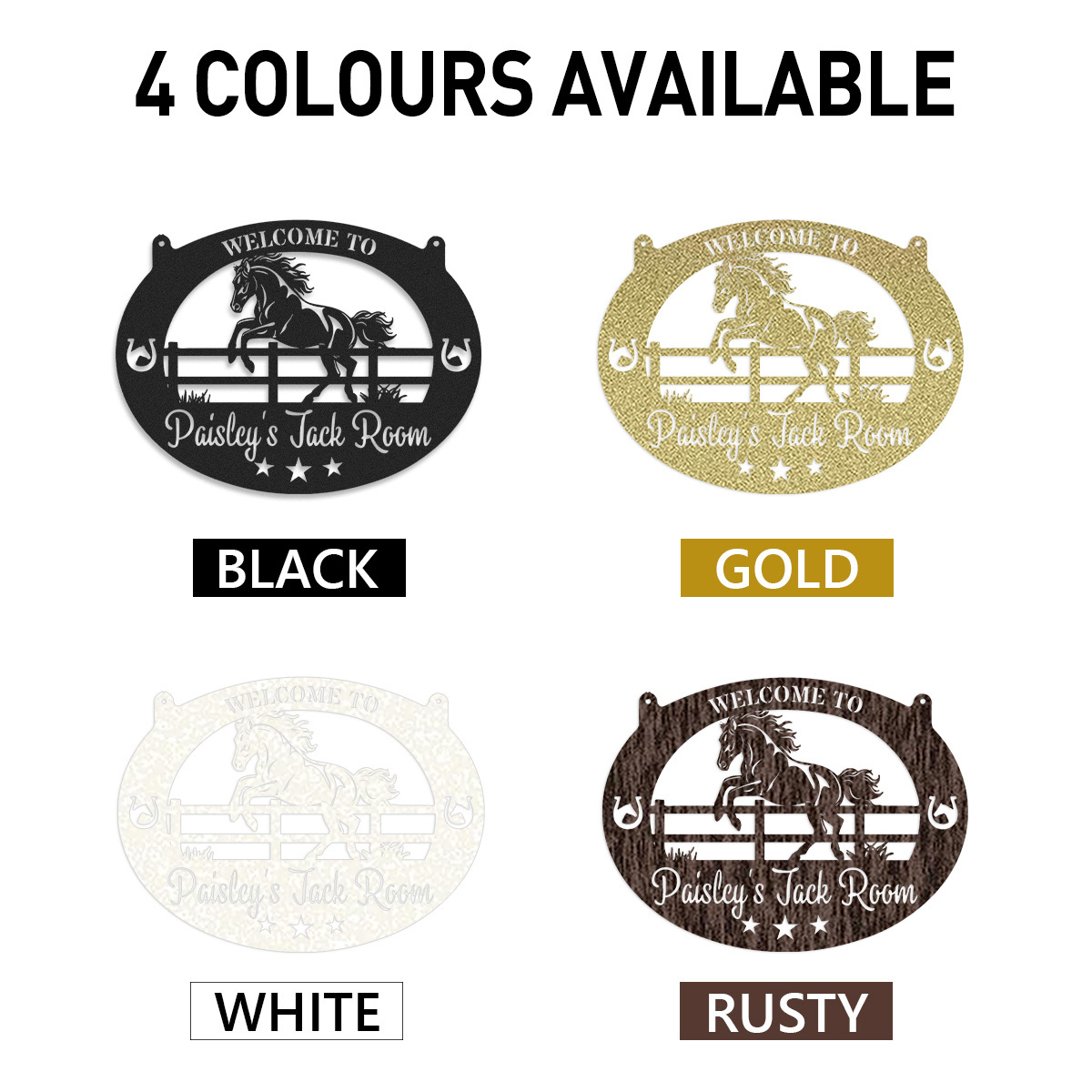 Custom Horse Ranch Sign, Farm Metal sign, Barn Decor, Horse Wall Decor, Farmhouse Decor, Equestrian Gift, Farm Door Sign, Farmer Gift