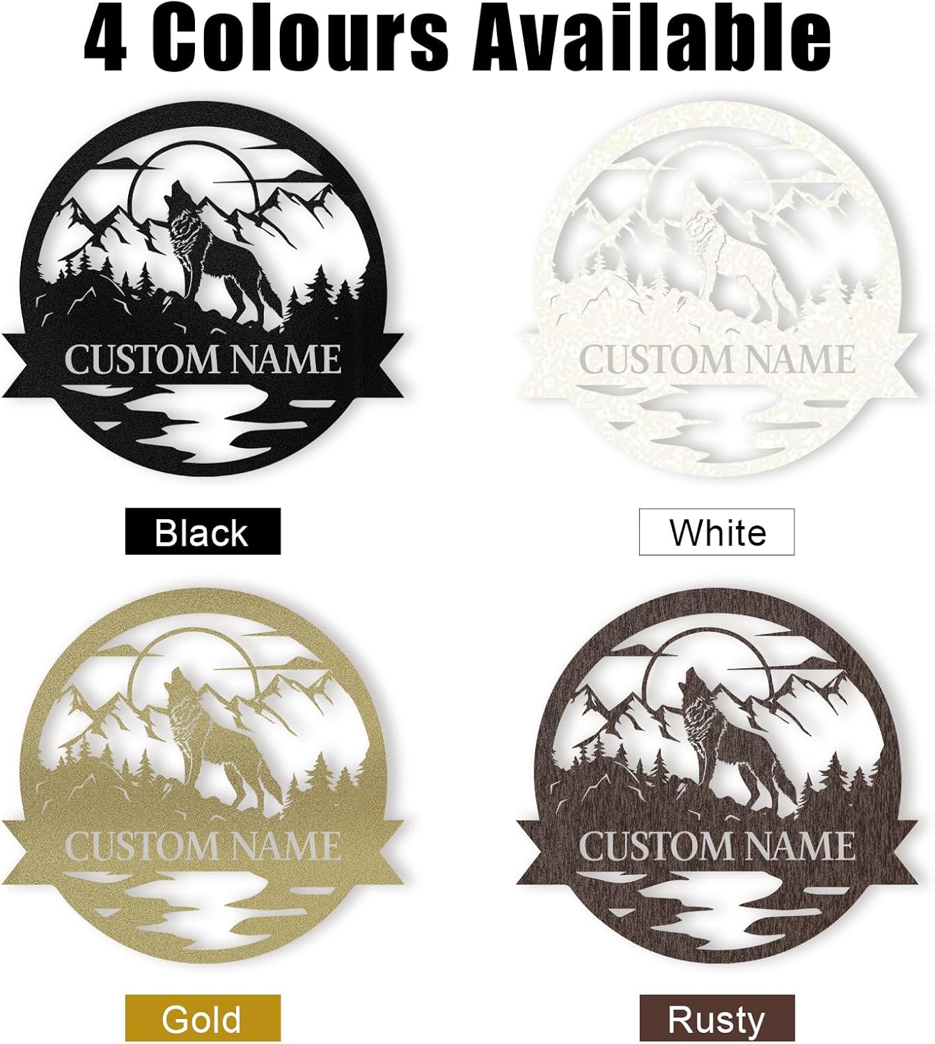 Personalized Metal Animal Signs – Rustic Home & Outdoor Decor-MetalsignX