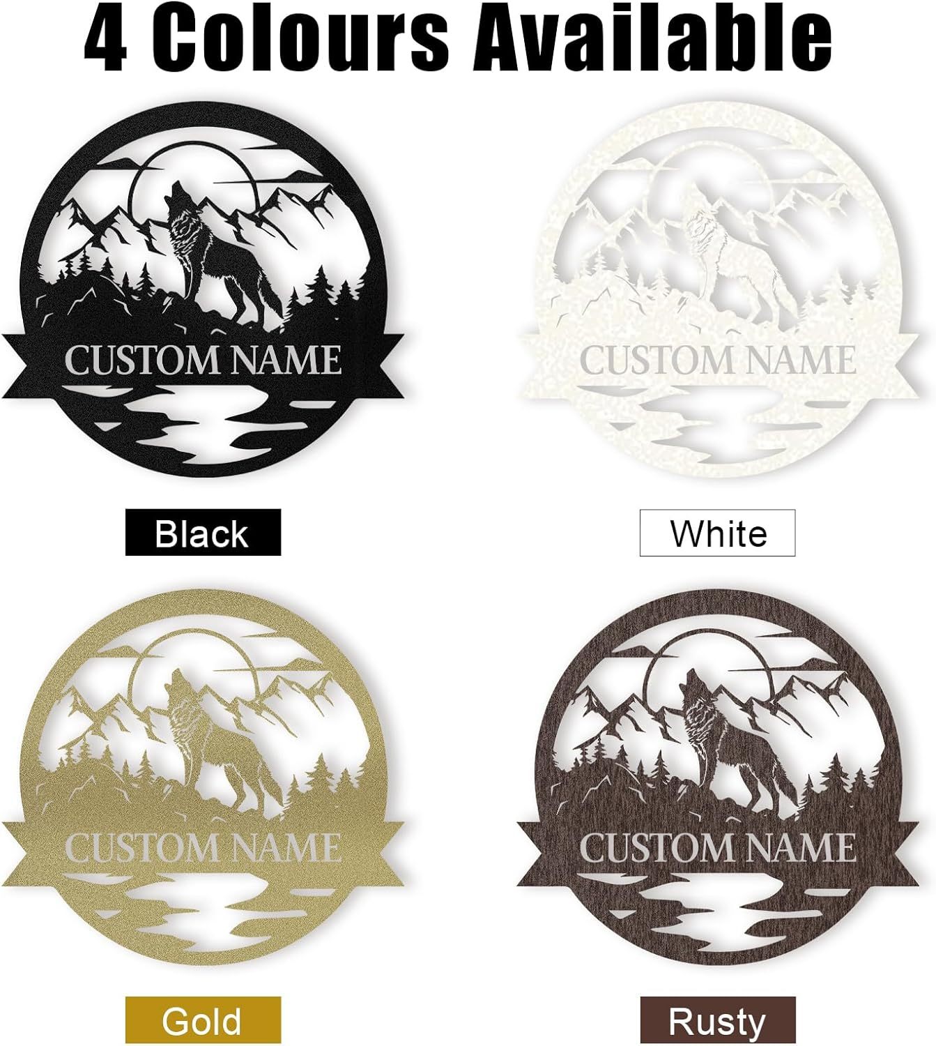 Personalized Metal Animal Signs – Rustic Home & Outdoor Decor-MetalsignX