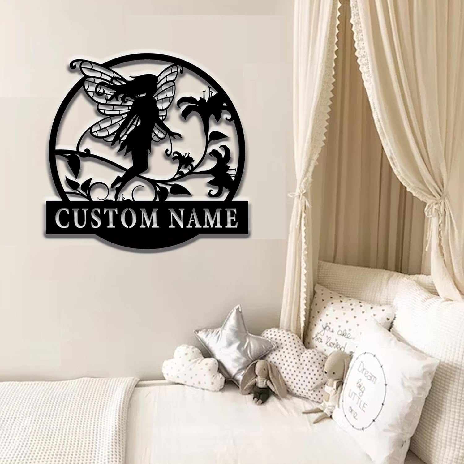 Handcrafted Fairy Garden Stake , Rustic Metal Sign for Magical Yard Spaces-MetalsignX