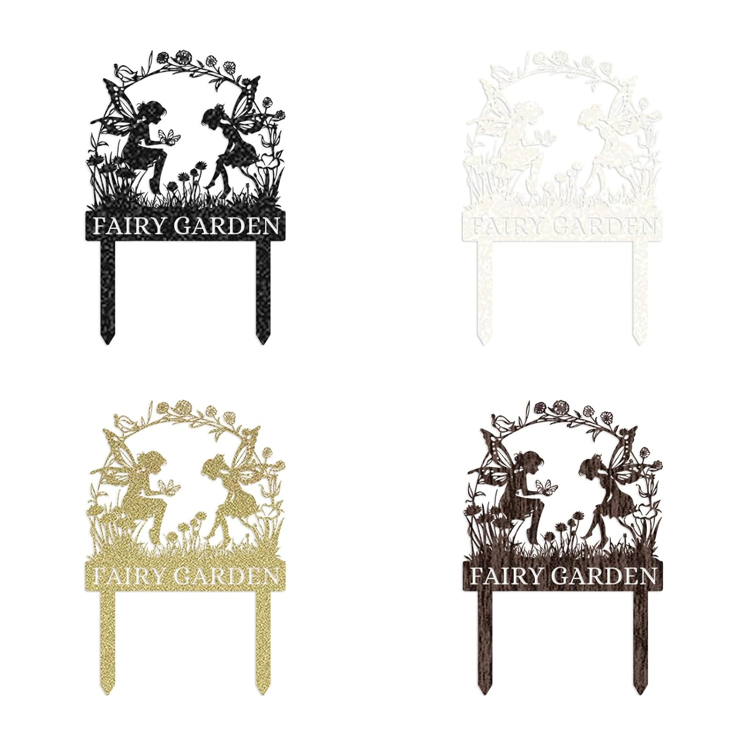 Handcrafted Fairy Garden Stake , Rustic Metal Sign for Magical Yard Spaces-MetalsignX