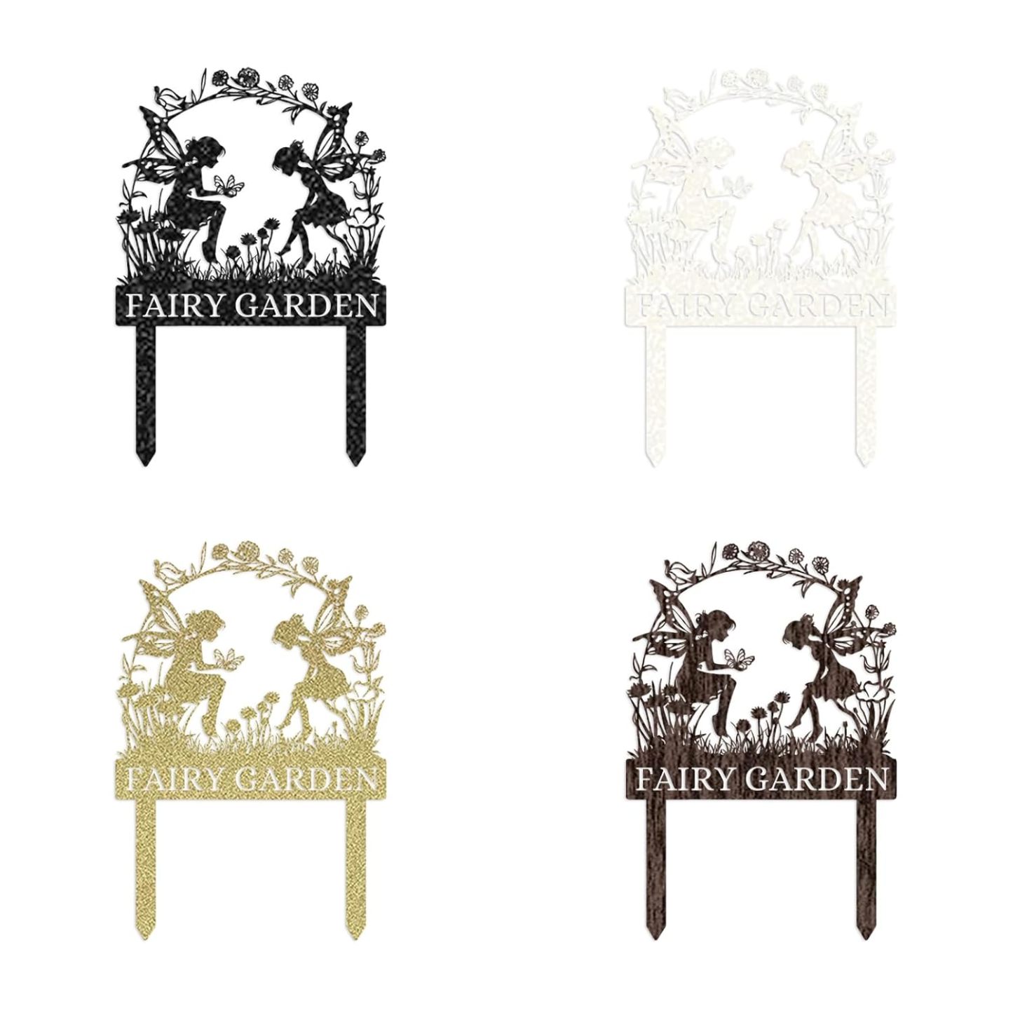 Handcrafted Fairy Garden Stake , Rustic Metal Sign for Magical Yard Spaces-MetalsignX