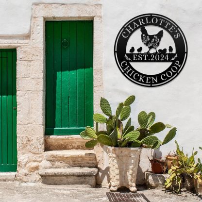 Custom Metal Signs Chicken Coop Signs for Farm Yard Decor-MetalsignX