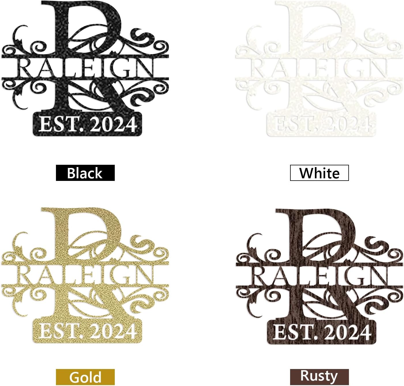 Personalized Deer Metal Cabin Sign | Custom Family Name Sign | Deer Hunter Gift -MetalsignX