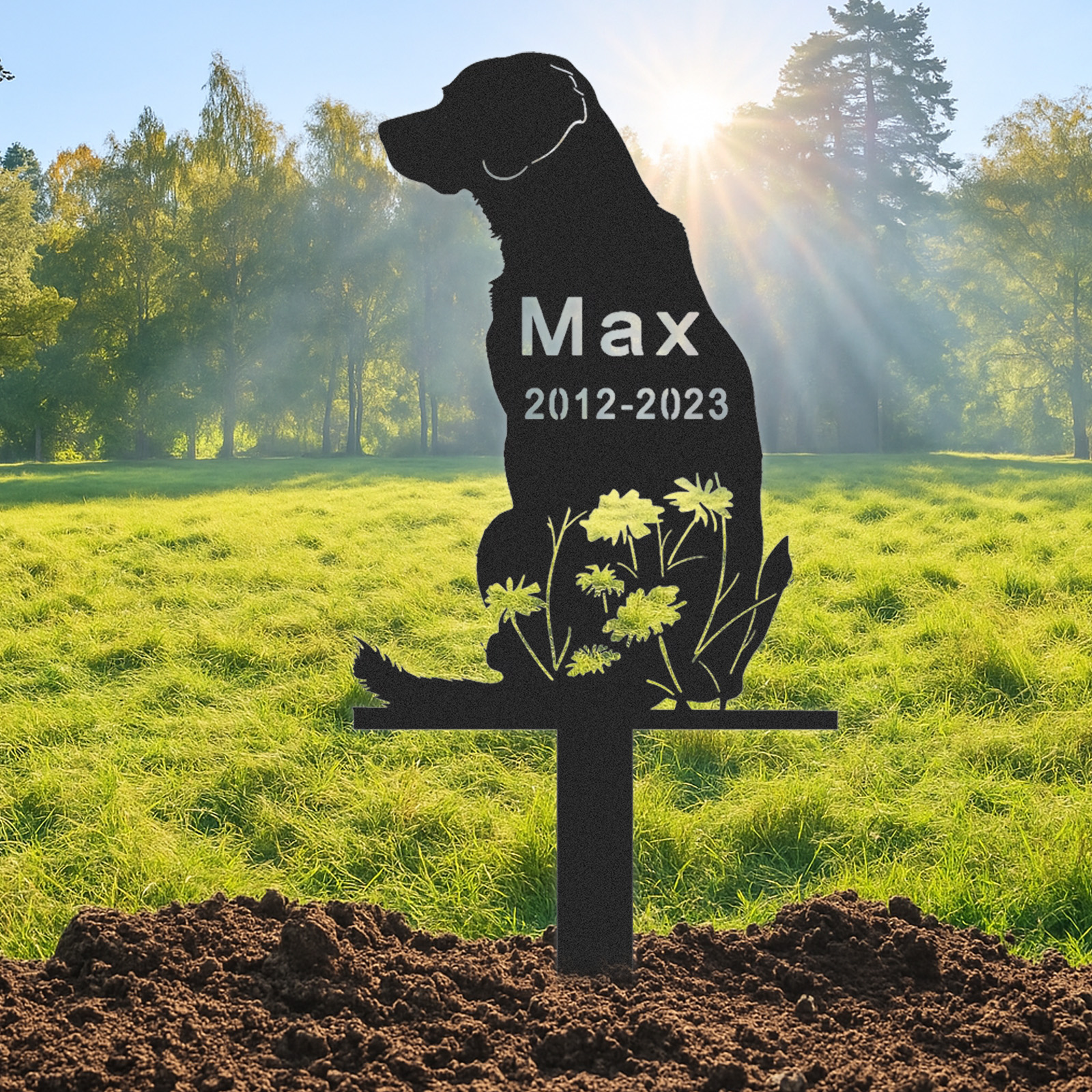 Custom Labrador Retriever Dog Metal Memorial Stake,Personalized Labrador Retriever Grave Marker,Yard Stake,Dog Garden Decor