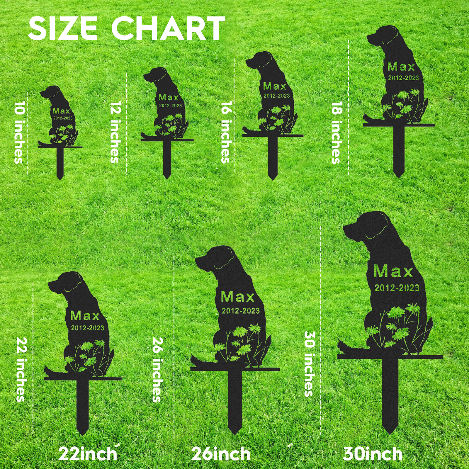 Custom Labrador Retriever Dog Metal Memorial Stake,Personalized Labrador Retriever Grave Marker,Yard Stake,Dog Garden Decor