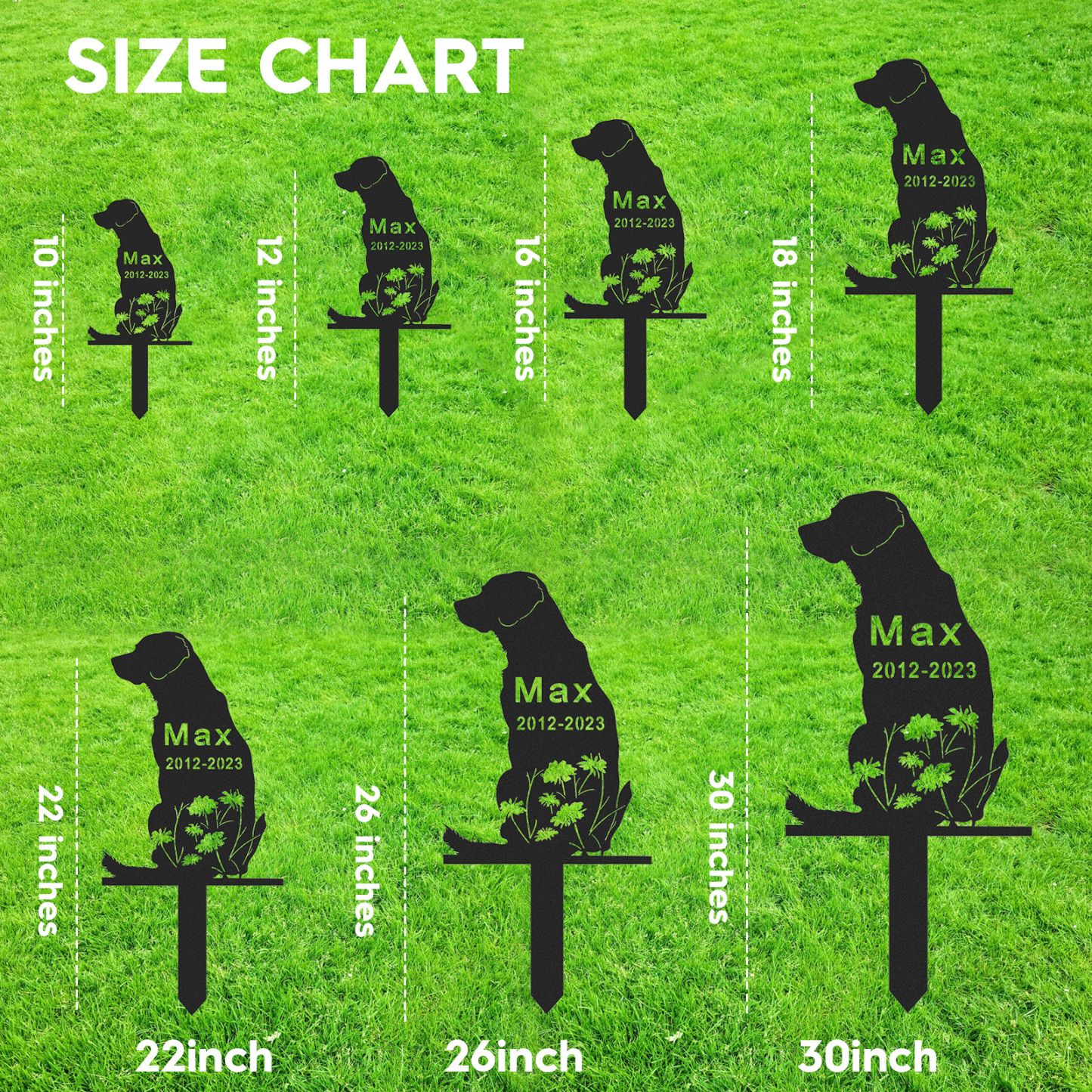 Custom Labrador Retriever Dog Metal Memorial Stake,Personalized Labrador Retriever Grave Marker,Yard Stake,Dog Garden Decor