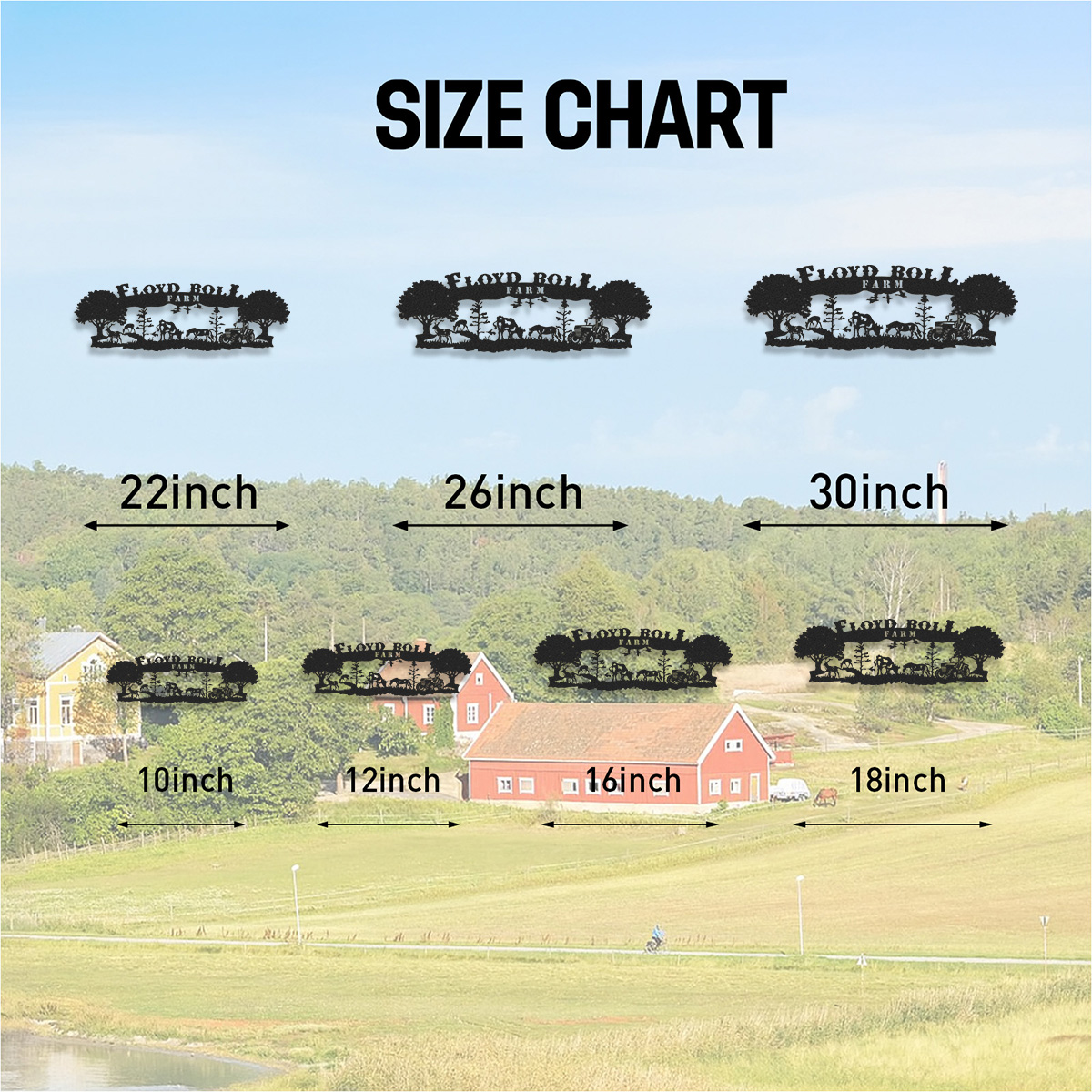 Personalized Ranch House Metal Sign, Custom Farmhouse Unique Metal Name, Ranch Name Metal Sign