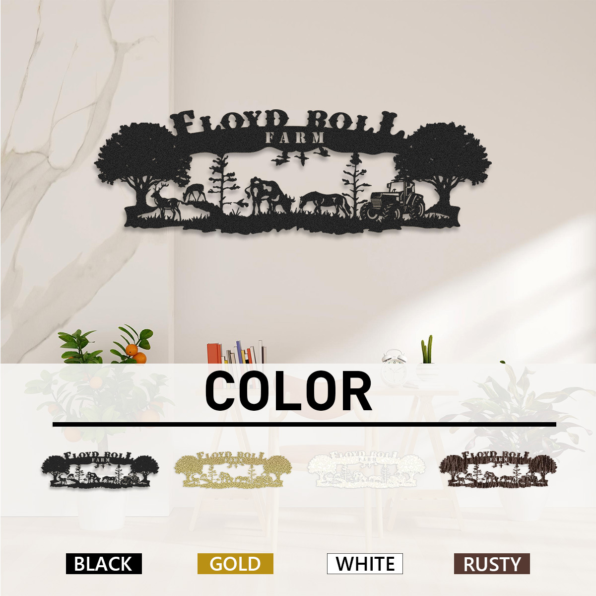 Personalized Ranch House Metal Sign, Custom Farmhouse Unique Metal Name, Ranch Name Metal Sign