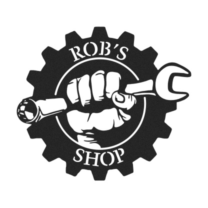 Custom Gear Workshop Metal Sign with Wrench, Personalized Garage Sign for Dad, Grandpa or Husband, Gift for Father’s Day or Birthday