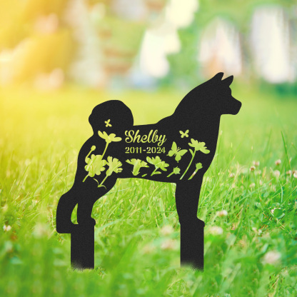Custom Akita Dog Memorial Stake, Dog Loss Gift, Pet Grave Marker, Dog Remembrance Stake, Garden Sign, Yard Decor, Dog Lover Gift