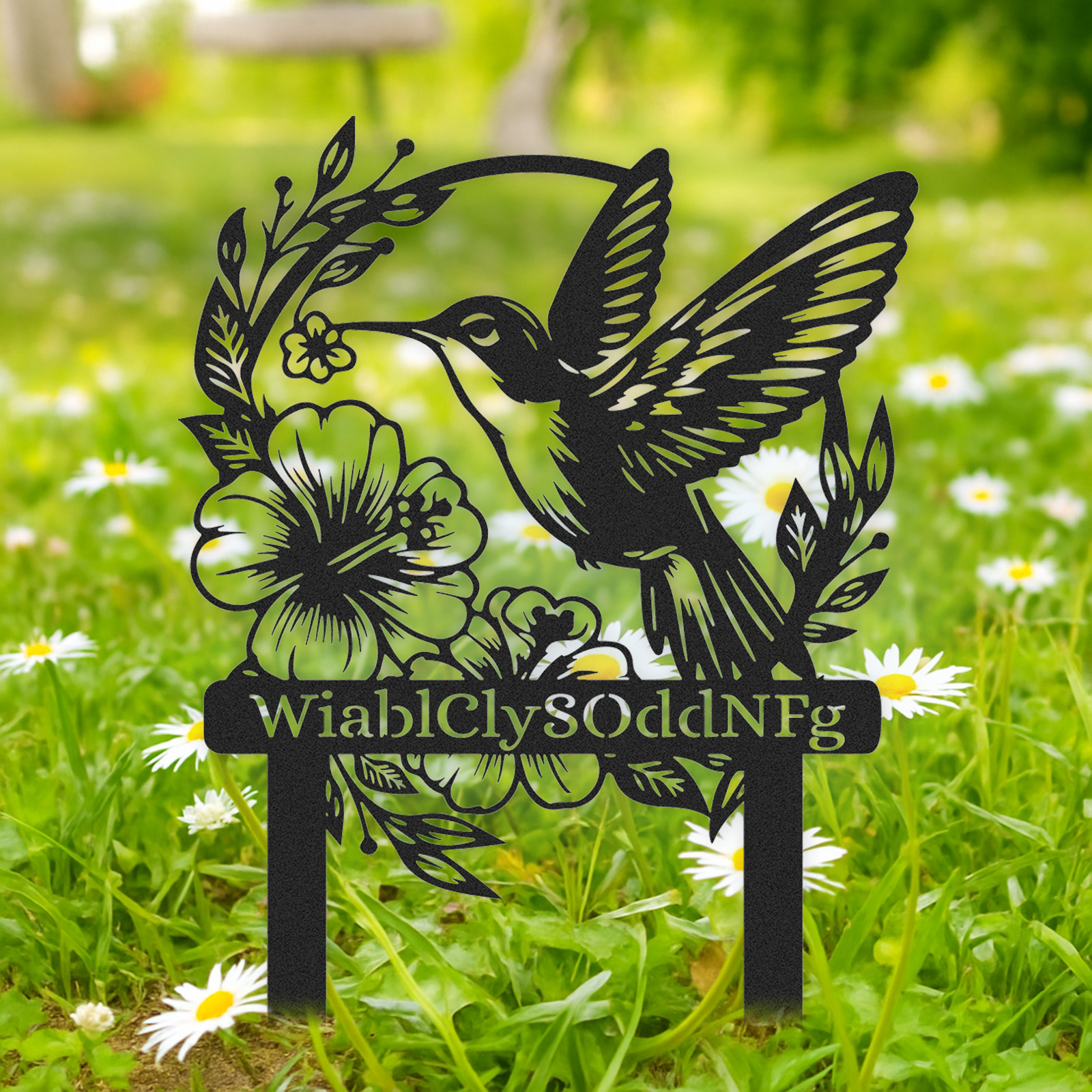 Personalized Garden Stake Metal Sign 
