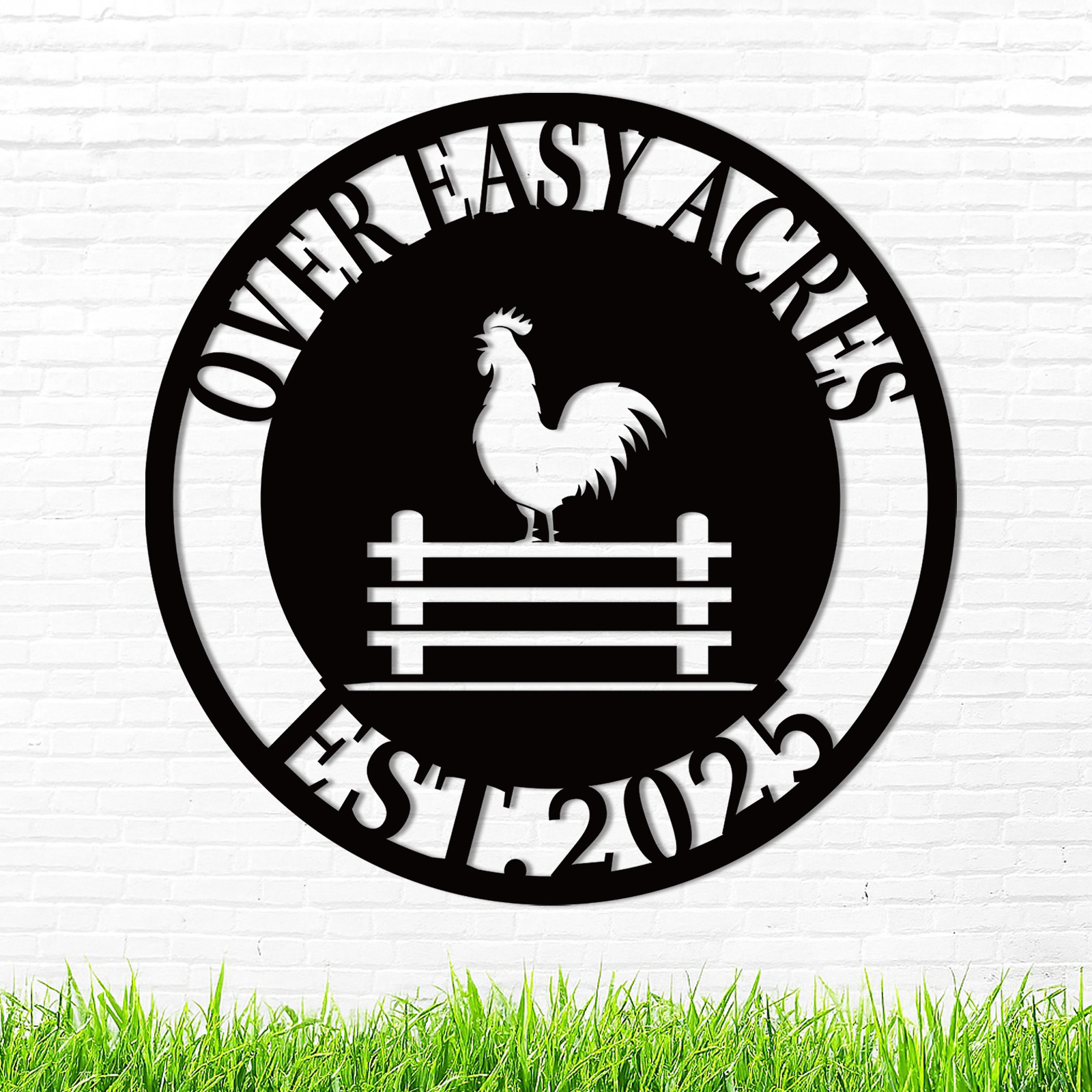 Custom Metal Signs Chicken Coop Signs for Farm Yard Decor
