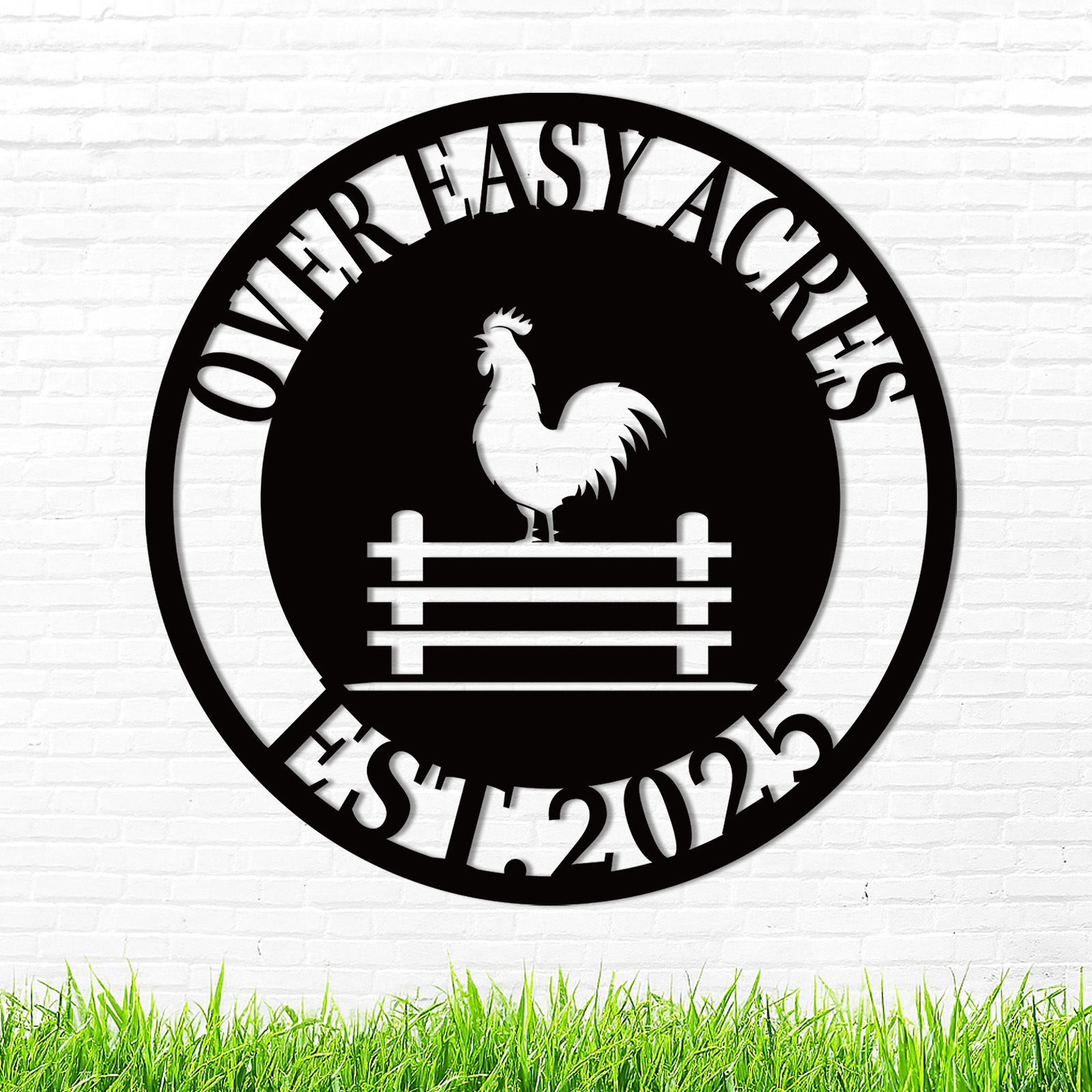Custom Metal Signs Chicken Coop Signs for Farm Yard Decor 