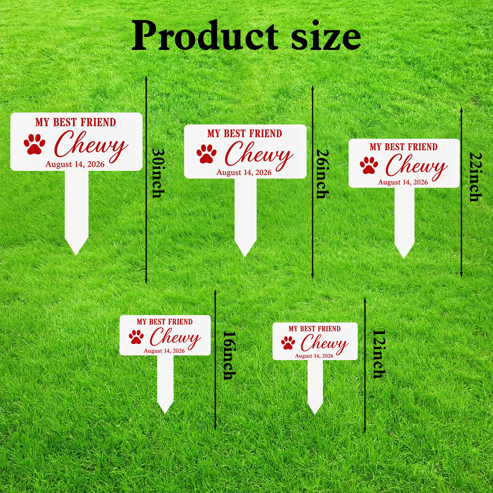 Custom Pet Memorial Garden Stake