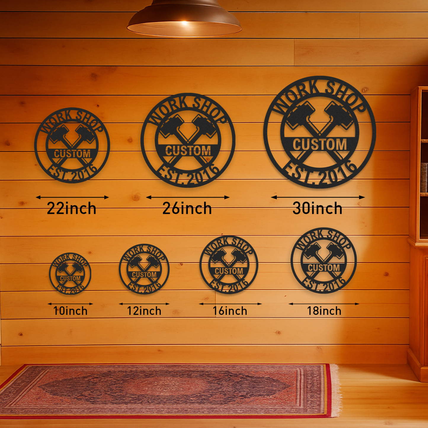 Custom Ranch Axe Sign, Personalized Metal Ranch Decor, Rustic Cabin Workshop Sign, Ranch House Gift