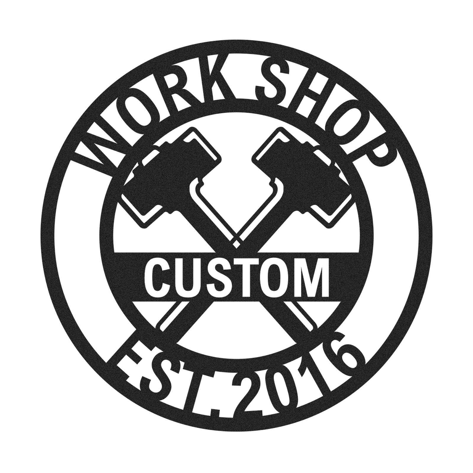 Custom Ranch Axe Sign, Personalized Metal Ranch Decor, Rustic Cabin Workshop Sign, Ranch House Gift