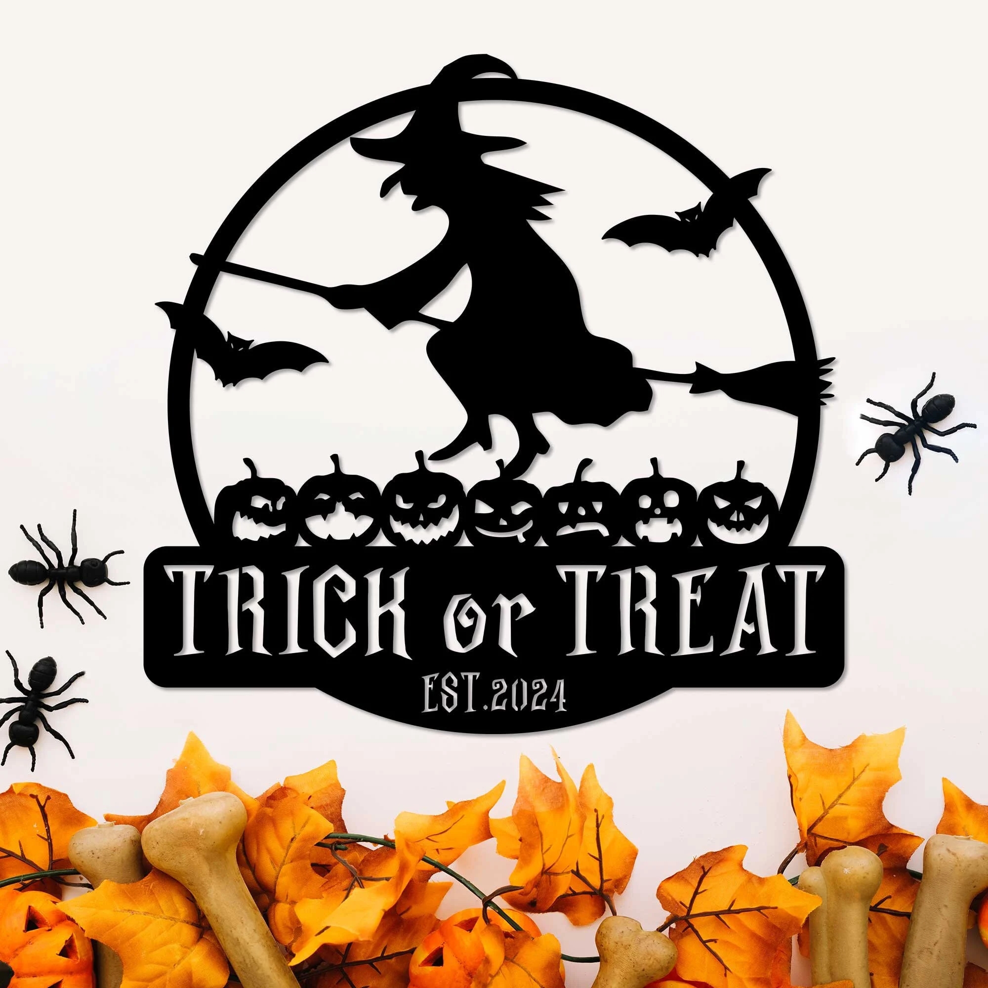 Custom Metal Halloween Black Hands, Personalized Yard Signs with Stakes, Scary Metal Halloween Decor Outdoor, Halloween Decorations for Outdoor Yard Lawn Garden Halloween Decor