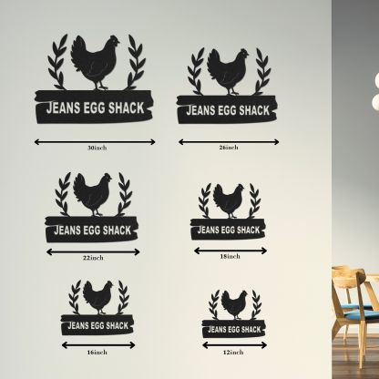 Personalized Chicken Coop Metal Sign, Rustic Farmhouse Wall Decor, Custom Henhouse Sign, Handmade Gift for Chicken Lovers, Poultry Business