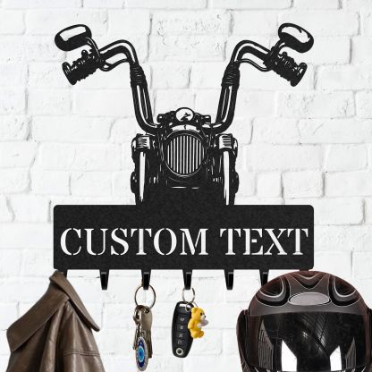 Personalized Key Holder for Wall, Custom Metal Deer Cabin Key Hooks with Name, Metal Jacket Holder Hooks Organizer Rack, Coat Hanger Decor for Kitchen, Entryway, Hallway, Office, Doorway