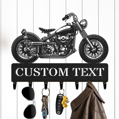 Personalized Key Holder for Wall, Custom Metal Deer Cabin Key Hooks with Name, Metal Jacket Holder Hooks Organizer Rack, Coat Hanger Decor for Kitchen, Entryway, Hallway, Office, Doorway