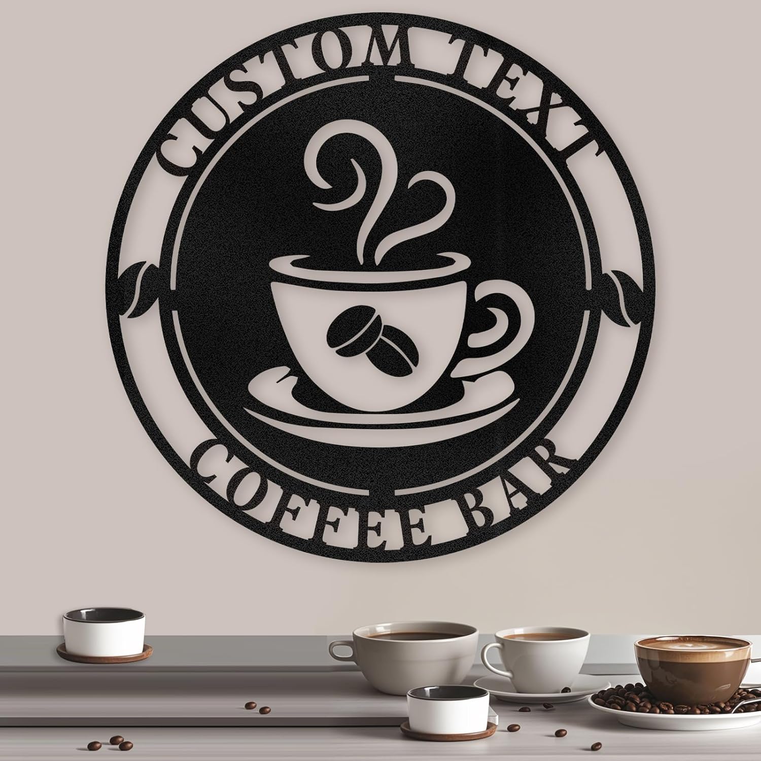 Coffee Bar Custom Metal Sign , Rustic Cafe & Home Brewing Station Decor-MetalsignX