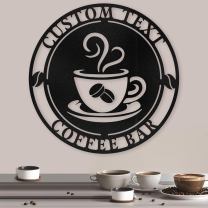 Personalized Kitchen Wall Plaque - Coffee, BBQ & Wine Metal Art for Food Lovers-MetalsignX