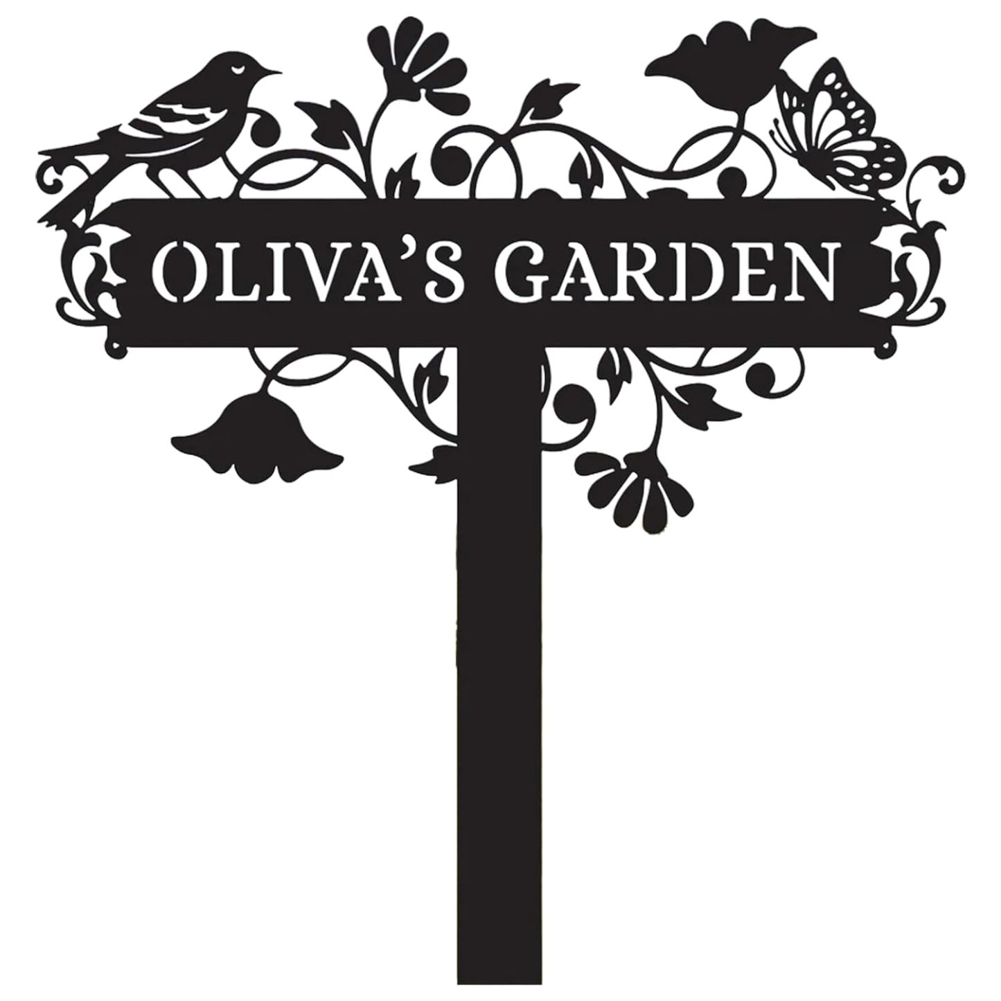 Personalized Garden Stake Metal Sign-MetalsignX