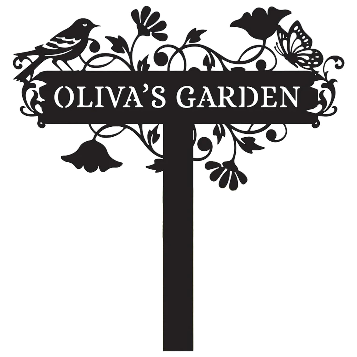 Personalized Garden Stake Metal Sign-MetalsignX