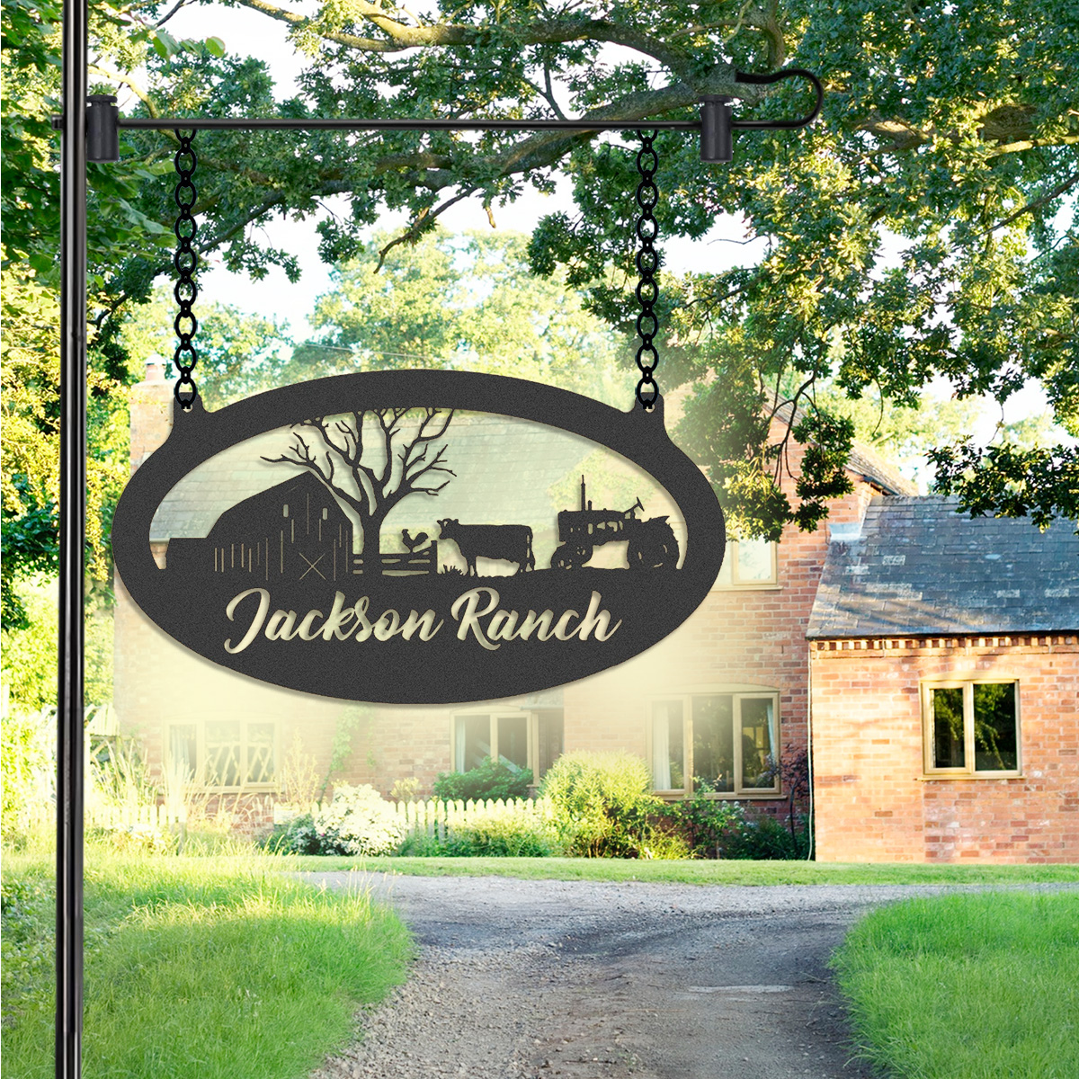 Custom Metal Ranch Sign Metal Barn Sign Name Sign Metal Farm Sign Metal Wall Hanging Metal Farmhouse Decor Gift For Farmer
