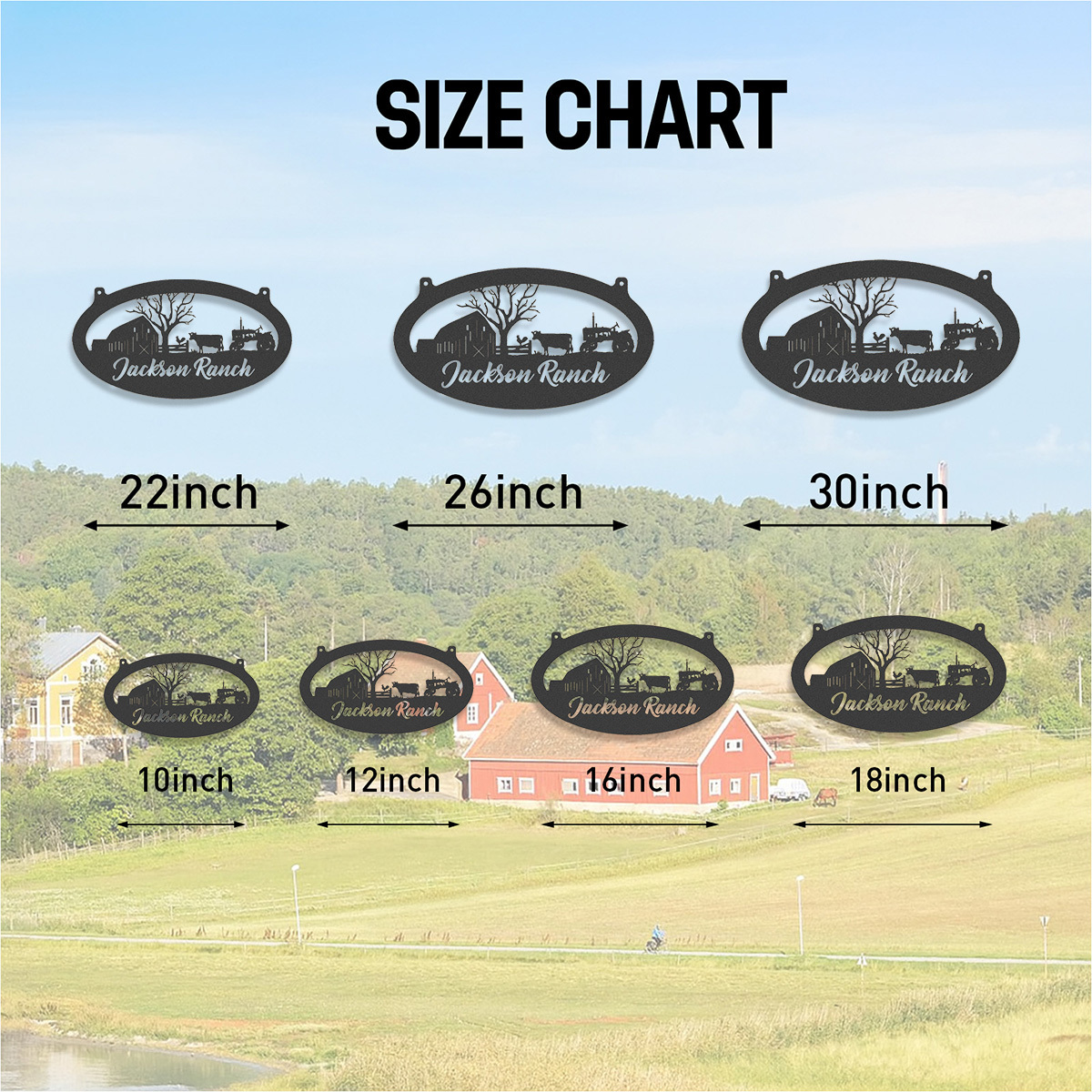 Custom Metal Ranch Sign Metal Barn Sign Name Sign Metal Farm Sign Metal Wall Hanging Metal Farmhouse Decor Gift For Farmer