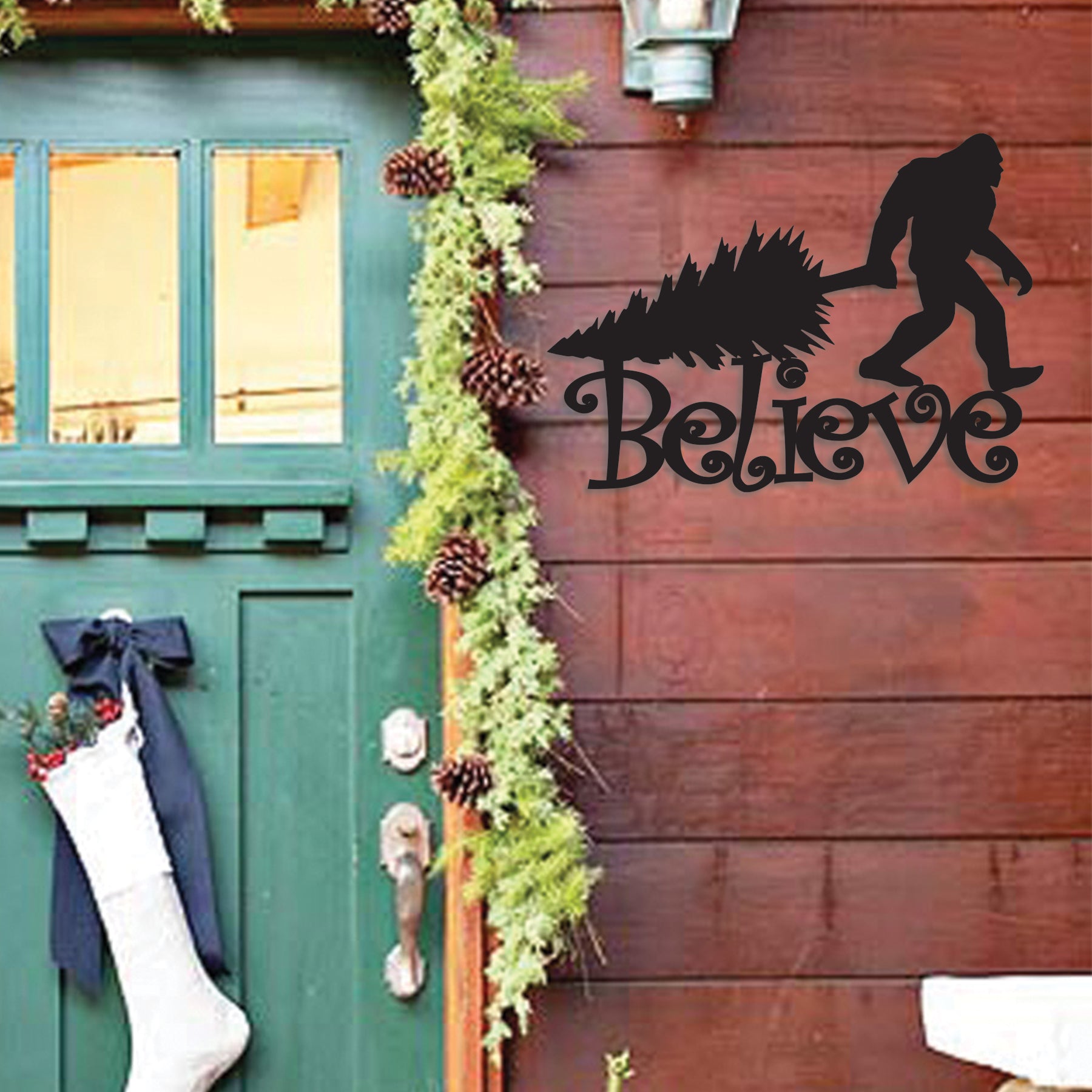 Bigfoot Christmas Believe