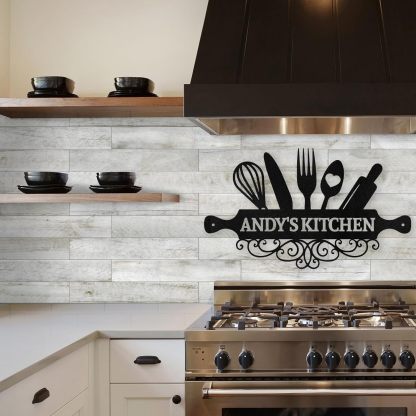 Custom Metal Kitchen Plaque  , Housewarming Gift-MetalsignX