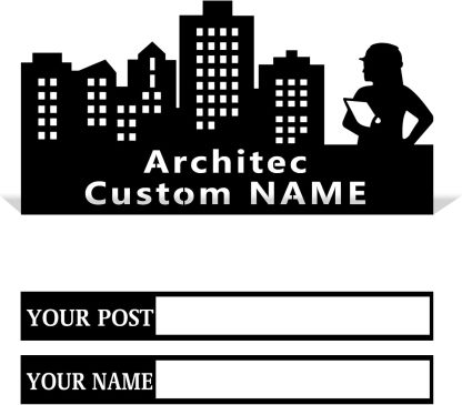  Custom Family Name Plate for Desk, Metal Sign Name Tags, Personalized Desk Accessories-MetalsignX