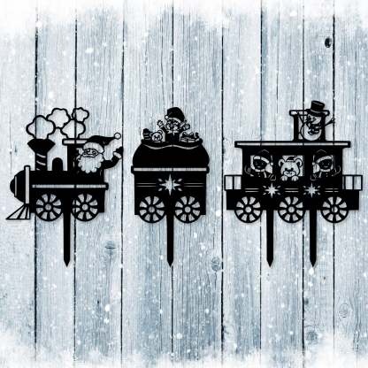 Christmas Train Set Lawn Decor