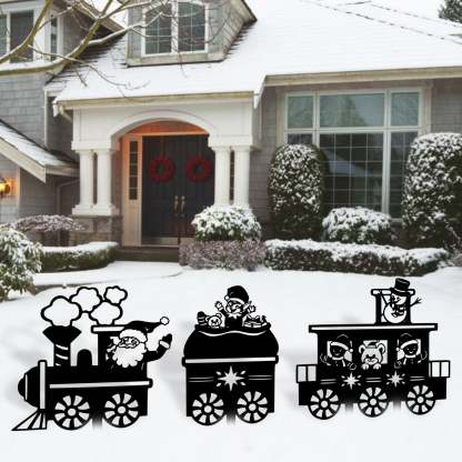 Christmas Train Set Lawn Decor