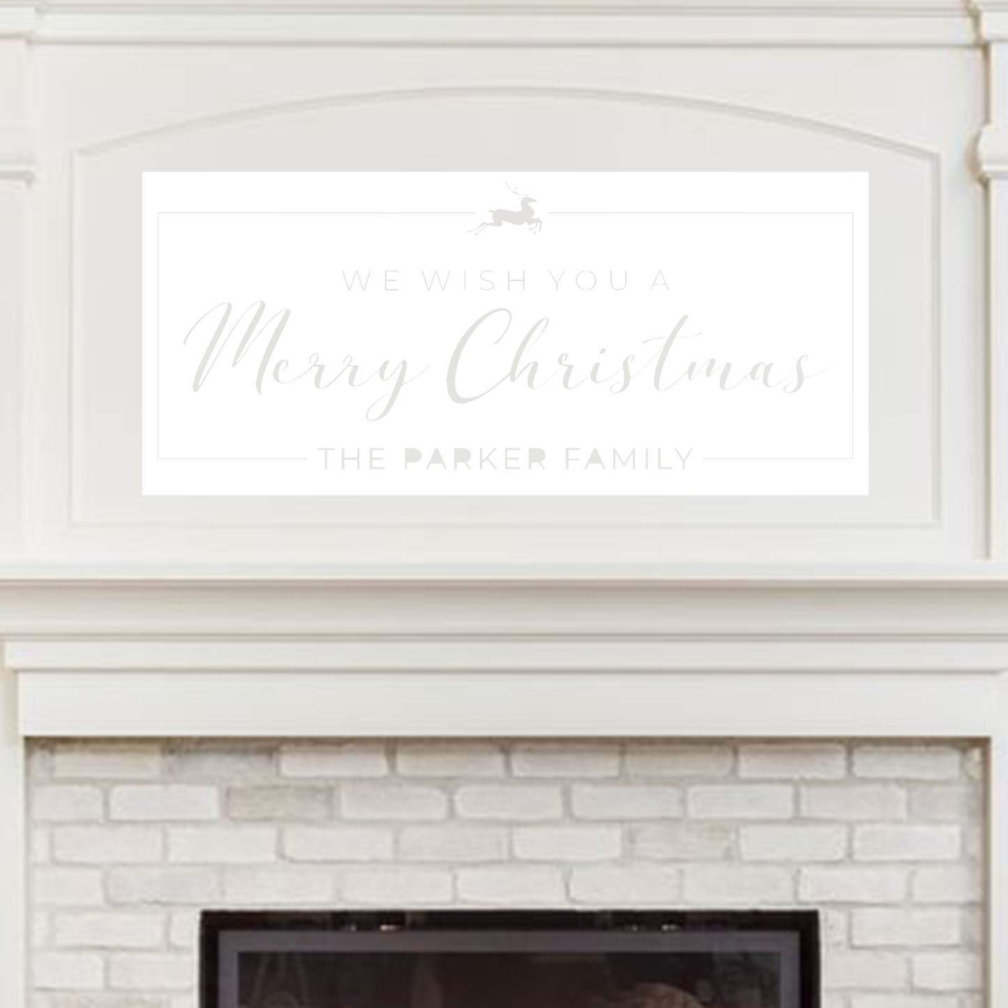 Personalized Family Name Christmas Wall Decor, We Wish You A Merry Christmas Custom Metal Sign, Holiday Home Decoration, Festive Mantel Art