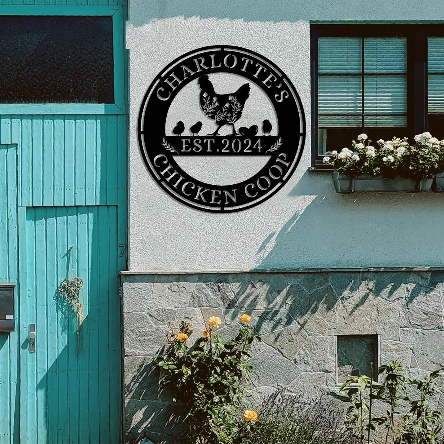 Custom Metal Signs Chicken Coop Signs for Farm Yard Decor-MetalsignX