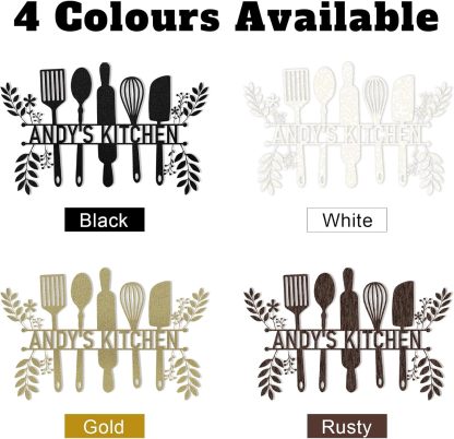 Personalized Kitchen Wall Plaque - Coffee, BBQ & Wine Metal Art for Food Lovers-MetalsignX