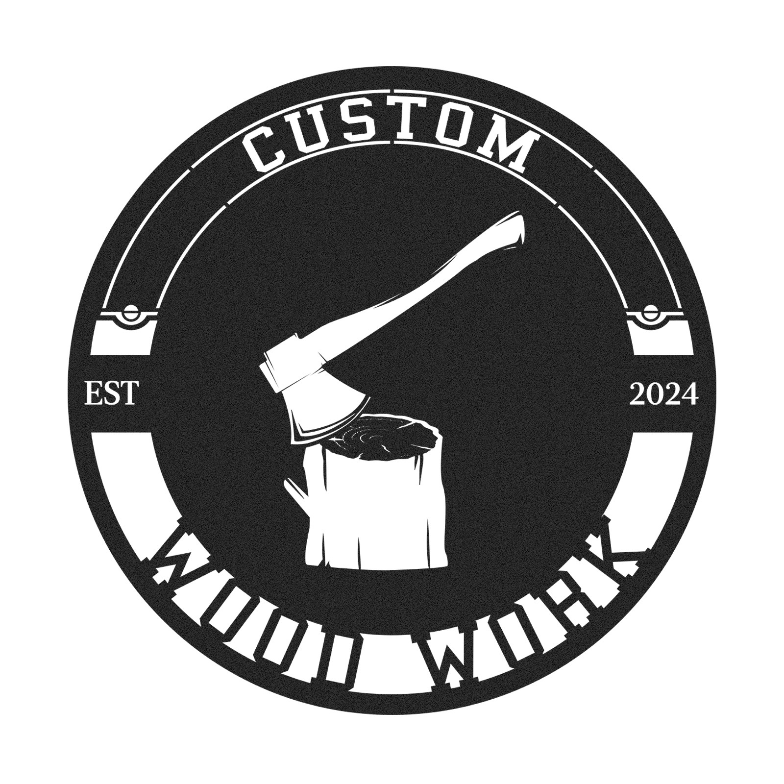 Custom Woodworking Sign, Personalized Woodwork Metal Sign, Rustic Workshop Decor, Gift for Carpenter Dad