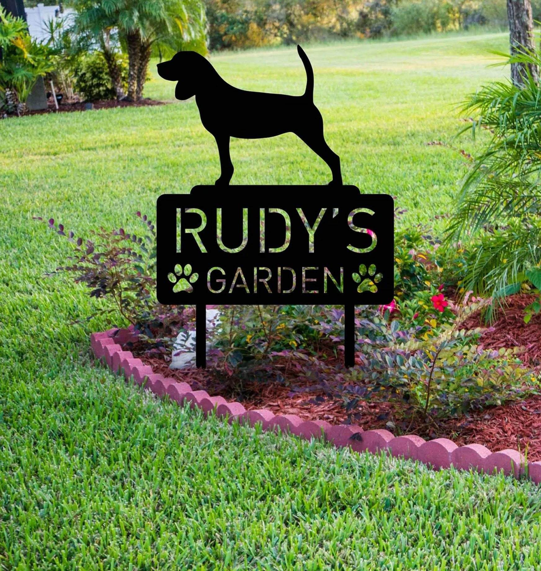 Custom Pet Metal Memorial Garden Stake, Dog Memorial Sign, Cat Garden Sign, Pet Grave Markers, Personalized Pet Name Stake, Dog Loss Gifts