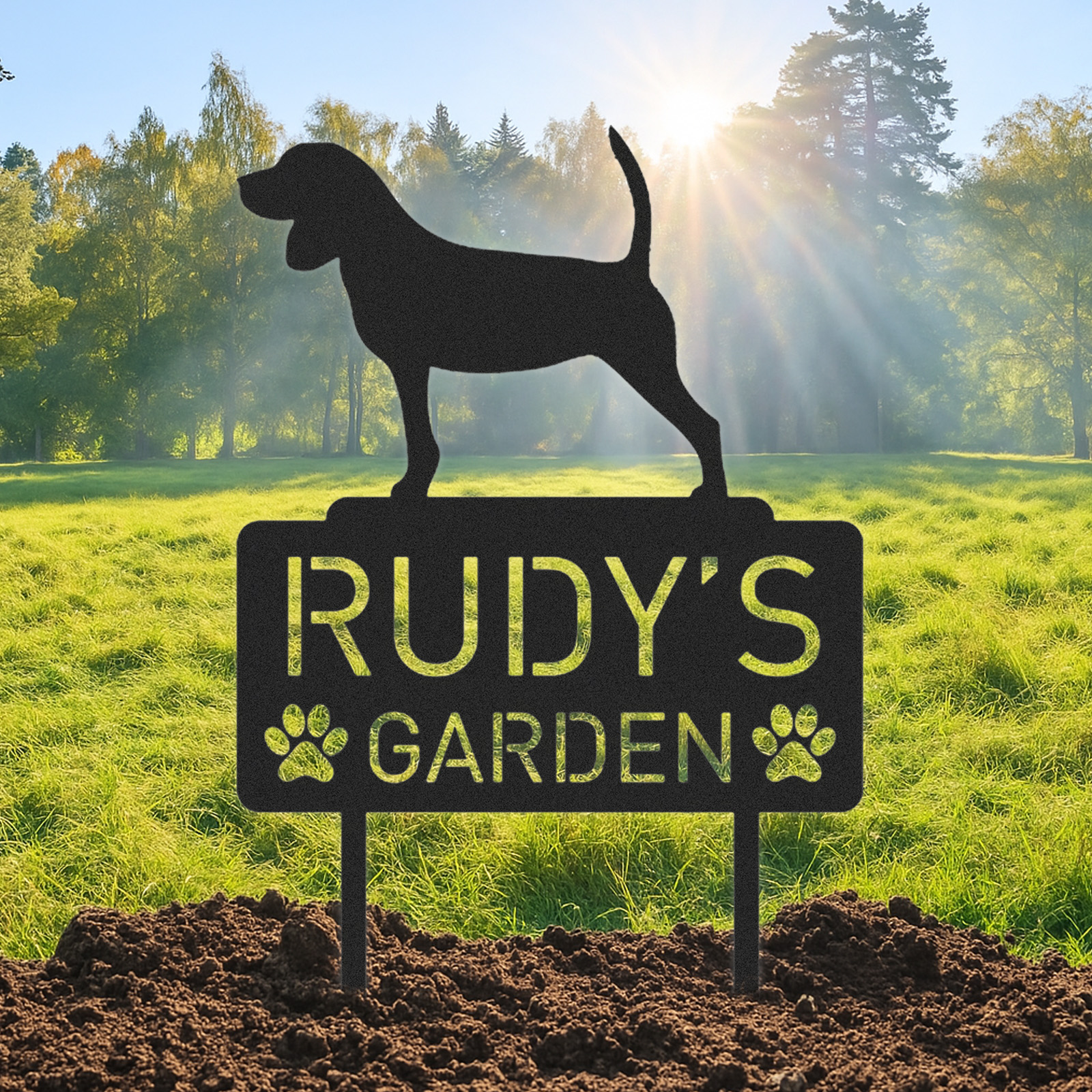 Custom Pet Metal Memorial Garden Stake, Dog Memorial Sign, Cat Garden Sign, Pet Grave Markers, Personalized Pet Name Stake, Dog Loss Gifts