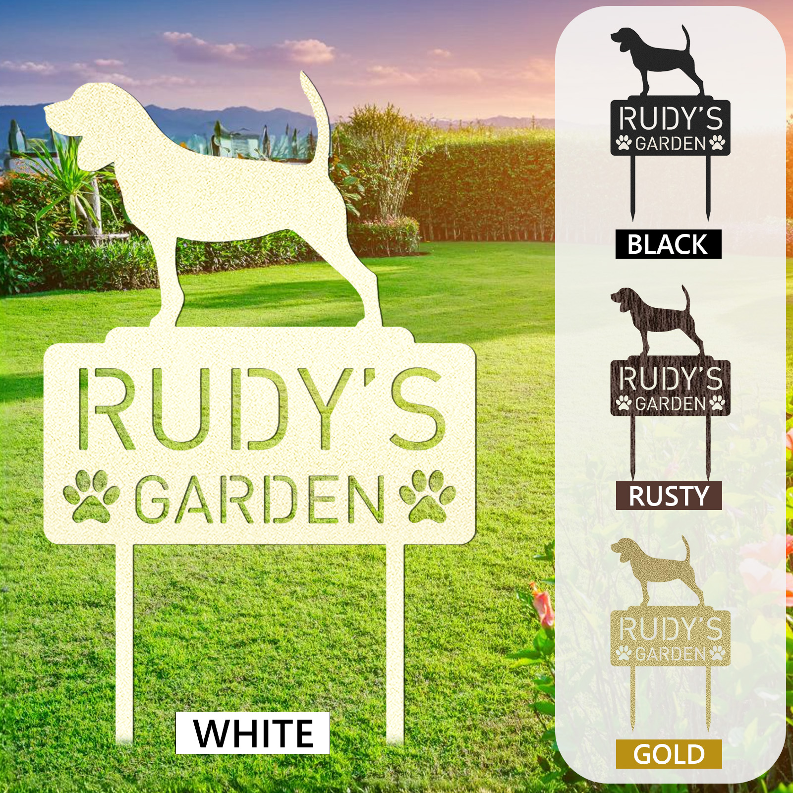 Custom Pet Metal Memorial Garden Stake, Dog Memorial Sign, Cat Garden Sign, Pet Grave Markers, Personalized Pet Name Stake, Dog Loss Gifts